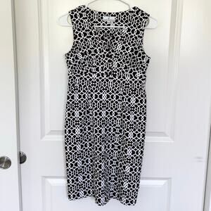 Jude Connally Geometric Ellie Dress Brown White XS